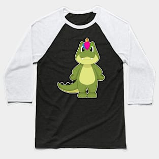 Crocodile Unicorn Baseball T-Shirt